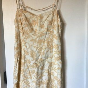 Abercrombie & Fitch Yellow Floral Mini Dress - Size Small